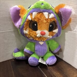 League Of Legends Dinosaur Gnar‎ Plush Riot Games 12" Dino Costume 2017 RARE HTF